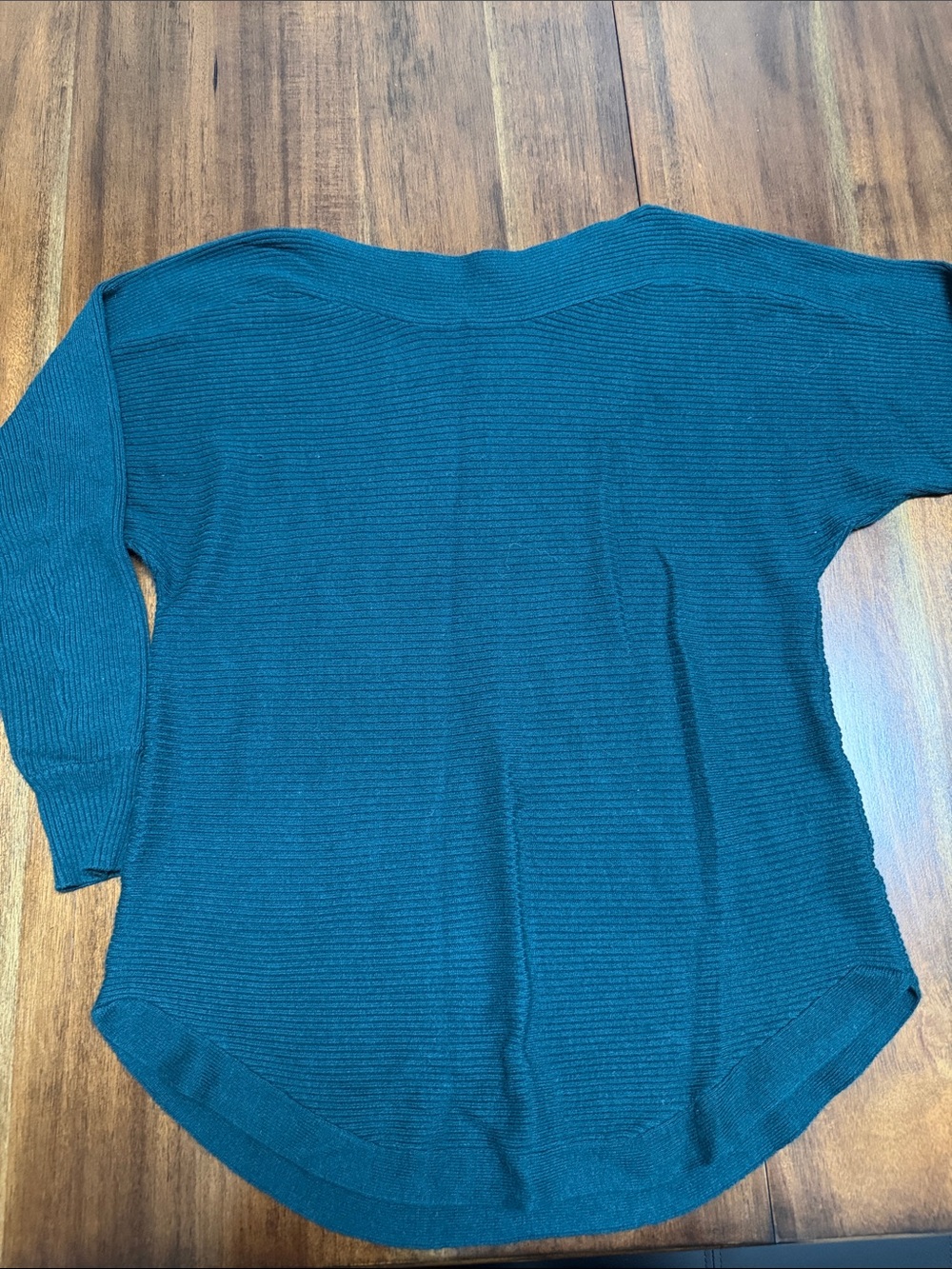 Dynamite Teal Ribbed Knit Top